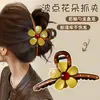 Pinza de acetato estilo coreano 2026 modelo nuevo para el pelo, elegante y exquisita, pinza de tiburón grande para cabello grueso