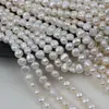 Perlas de agua dulce naturales con brillo por ambos lados, perlas sueltas barrocas, accesorios para joyería DIY, materiales para collares y pulseras