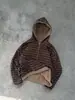 Sudadera casual de moda callejera retro a cuadros con forro, patchwork, reversible, estilo europeo y americano Y2K