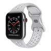 Adequado para pulseira do Apple Watch Nike silicone bicolor 8 palavras fivela borboleta iwatch esportes respirável pulseira de buraco
