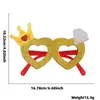 Gafas de Cumpleaños Estilo Ins para Niños Velas Velas para Pastel Accesorios para Fotos Decoración de Fiesta de Cumpleaños Gafas con Marco de Letras de Dibujos Animados