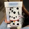 Capa de celular com cachorro pintado estilo Ins adequada para Apple 17, iPhone 16 Pro Max, novo 15, cachorrinho 14, cachorro 13