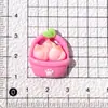 Pêssego Brilhante Gato Criativo DIY Creme Capa de Celular Grampo de Cabelo Feito à Mão Faixa de Cabeça Ímã de Geladeira Material para Joias