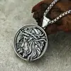 Colar Essencial Masculino de Moda de Alto Padrão, Personalizado, Redondo Retrô, Pingente de Figura de Coroa de Espinhos de Marca, Venda Quente Transfronteiriça