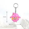Nuevo Llavero Serie Stitch Goma Suave de PVC Colgante de Regalo Anillo para Llaves Llavero de Dibujos Animados Colgante para Mochila