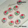Cuentas Pintadas a Mano Tulipán Conejo Fresa DIY Cuentas Hechas a Mano Accesorios de Joyería Huevo Pochado Infantil Cuentas Sueltas Cadena de Teléfono Móvil