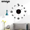 Doce constelaciones espejo de moda reloj de pared creativo sala de estar silencioso diy decorativo reloj de cuarzo reloj de pared sin perforaciones