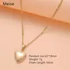 Amazon Transfronterizo Popular Acero Inoxidable Plata Oro Abrible Patrón de Corazón de Melocotón Marco de Fotos Caja de Fotos Colgante Collar