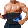 Cinta modeladora masculina de neoprene para exercícios, modelagem da cintura com zíper, fecho de gancho triplo