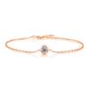 Pulseira Bolha de Moissanita, Joia de Nicho com Toque de Luxo, Pulseira Versátil de Luxo em Prata 925