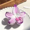Pinza de Pelo de Flor de Plumeria Colorida para Mujer, Pasador Floral, Elegante Pinza de Tiburón, Accesorio para el Cabello para la Parte Trasera de la Cabeza, Adorno de Cabello Estilo Coreano para Media Coleta