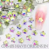 Celebridad de Internet Nuevos Planos de Fondo Plano Forma Especial Coloridos Joyería para Uñas Planas Estrella de Mar de 5 mm Súper Brillantes Diamantes Coloridos Mixtos para Uñas Venta al por Mayor