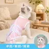 Roupa Cirúrgica para Gatos Roupa de Esterilização para Pets Gata Fêmea Desmame Anti-Lambedura Anti-Lambedura de Pelo Roupa Pós-operatória Suprimentos Pós-operatórios para Pets