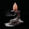 Yingxiangyuan Mini Quemador de Incienso Cerámico de Flujo Inverso Pequeño Adorno Molino de Piedra Pequeño Mano de Buda Flor de Loto Quemador de Incienso de Flujo Inverso Venta al por Mayor