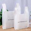 Bolsa de Plástico Transparente Fruta Pesca Horneado Pizza Pastel Desechable Plástico Asa Postre Comida Ligera para llevar Bolsa