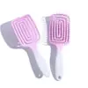 Pente Fluffy com Gradiente para Estilização de Topo Alto, Pente Grande Curvo para Massagem e Estilização, Pente Feminino para Uso Doméstico
