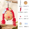 Kit de material para manualidades de muñeca con pelo rizado de calabaza con forma de huevo, accesorios de muñeca lindos con temática de bosque, venta directa del fabricante