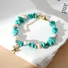 Pulseira de Concha de Praia de Pedras Naturais Europeia e Americana Transfronteiriça Amazon Best-Seller Atacado Pulseira de Pedra Natural Feita à Mão