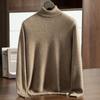 Nueva Colección Otoño e Invierno Tejidos de Cachemira para Hombre Cuello Alto Tallas Grandes Casual de Negocios Tejido Suelto Jersey de Punto Base