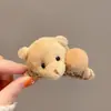 Presilha de Cabelo de Urso do Mesmo Estilo, Presilha de Garra de Tubarão de Pelúcia, Nova Presilha de Cabelo Suave e Elegante para Outono e Inverno, Acessório de Cabelo de Alto Valor para a Parte de Trás da Cabeça