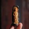 Colgante de Madera de Águila con Guanyin de Pie y Buda, Incrustado con Sándalo Finamente Tallado, Colgante de Madera de Águila Coleccionable Unisex