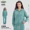 Ropa para Hombre Ckx Felpa Gruesa Forrada de Polar de Peso Pesado 350g Niebla Estilo Americano 19 Colores Sudadera con Capucha Holgada de Doble Cremallera