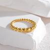 Popular estilo INS transfronterizo costura de puntos pequeños anillo mini liso acero inoxidable 18K anillo exquisito entrega de una sola pieza