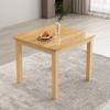 Mesa y Sillas de Comedor de Comida Rápida de Madera Maciza para Hogar, Apartamento Pequeño, Tienda de Fideos, Snack Bar, Combinación de Mesa y Sillas para Desayuno, Mesa Rectangular