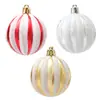 Venta al por mayor transfronteriza de bolas de plástico pintadas y electrochapadas de Navidad 6cm Bolas de calabaza Decoraciones colgantes para árbol de Navidad Bolas coloridas