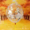 Venda por atacado 12 polegadas 2.8g preenchido folha de alumínio lantejoulas balão proposta festa de aniversário decoração Net vermelho balão de lantejoulas transparentes