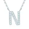 Collar de Plata de Ley S925 [Liquidación y Envío Gratis] Letra Inglesa Colgante de Moissanita Moda Transfronteriza Clásico Hombres y Mujeres