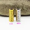 Liga de prata de Xizang seis caracteres verdade grande furo tubo conta solta colar pulseira conta joias DIY acessórios atacado