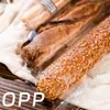Sacos longos em formato de lagarta para pão, doces, torradas, biscoitos, baguetes transparentes, éclairs, embalagens para assados e sacos de alimentos.