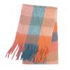 Bufanda de trenza grande para mujer, otoño e invierno, color barba gruesa, bufanda de cuatro cuadros, chal grande de doble cara engrosado, bufanda al por mayor mahaired