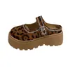 Pantuflas Gruesas Estilo Birkenstock Bordadas Retro para Mujer, Nuevas Zapatillas de Verano Moda Mary Jane Cerradas