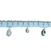 Estilo Étnico Cinta de Algodón y Lino Colgante de Perla de Concha Tejido a Crochet Encaje DIY Dobladillo de Falda Estilo Bohemio Accesorios Textiles para el Hogar