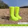 Funda para zapatos a prueba de arena, a prueba de polvo, para exteriores, desierto, senderismo, de caña alta, elástica, antideslizante, para niños y adultos, para jugar en la arena, gruesa, para playa