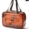 Bolsa de Cosméticos Transparente para Viaje Portátil Gran Capacidad Bolsa de Lavado Impermeable Bolsa de Almacenamiento Bolsa de Almacenamiento para Cosméticos y Ropa Interior Venta al por Mayor