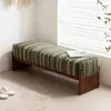 Banco de Madeira Maciça Listrado Estilo Retrô Usado para Hall de Entrada Banco para Trocar Sapatos Banco ao Lado da Cama Quarto Banco Longo para Corredor Estilo Designer
