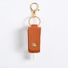 Estuche de Cuero Portátil Tipo T sin Desinfectante de Manos Llavero Colgante de Cintura Set de Almacenamiento de Desinfectante Botella Desinfectante de Manos Estuche Protector de Cuero