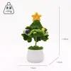 Bonecas de Plantas de Natal em Vasos de Crochê, Girassóis Feitos à Mão com Lã, Rosas Suculentas, Flores Artificiais em Estoque