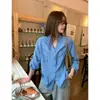 Camisa de Textura Suave para Mujer Otoño Petite Camisa Suave para el Trabajo