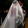 Velo Corto de Doble Capa con Lazo, Accesorio para el Cabello para Sesiones de Fotos, Propuesta, Compromiso, Velo de Novia Estilo Hada
