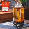 Frasco de Vino para el Hogar, Botella de Vidrio Sellada de Gama Alta para Vino Medicinal de Ginseng, Frasco de Vino, Barril de Vino con Grifo, Fabricante Mayorista de Tanques de Vino