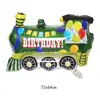 Globos de foil con forma de vehículo para decoraciones de cumpleaños de niños: autobús escolar, coche de policía, camión de bomberos, vehículo de construcción, coche