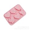 Molde de Silicone de 6 Peças para Dia dos Namorados Amor Chocolate Amor Sabonete Artesanal Amor Molde Vela em Forma de Coração Molde de Silicone DIY