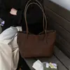 Bolso Tote Simple Nuevo Estilo Coreano 2026 de Gran Capacidad para Mujer, Bolso de Hombro Informal Moda Invierno