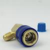 Conector rápido de aire acondicionado para coche refrigeración R134A todo cobre ajustable aire acondicionado para coche herramienta de fluoruro para coche de nieve