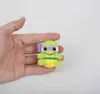 Pingente de Tartaruga Ninja Tricotado à Mão Desenho Animado Anime, Chaveiro de Animal Crochê em Lã, Pingente de Bolsa de Tartaruga Feito à Mão