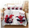 Amazon Textil para el Hogar Juego de Tres Piezas Cuatro Piezas Funda de Edredón con Estampado Digital Dibujos Animados Spiderman Ropa de Cama Estampado 3D